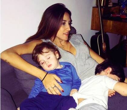 Roubah Saadeh with both of her cute sons.