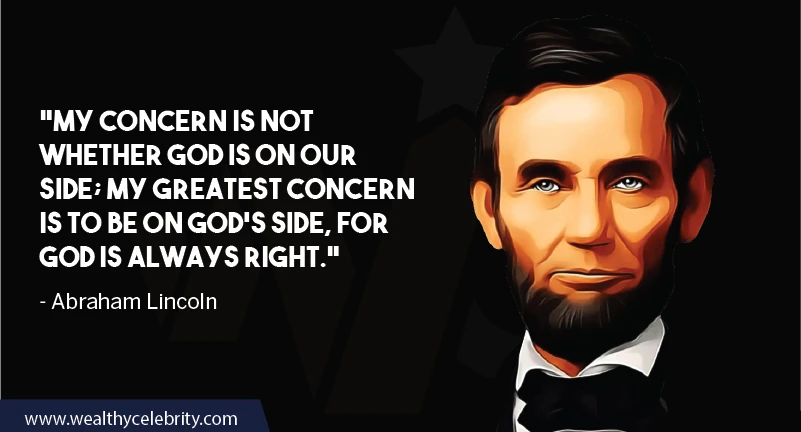 Abraham Lincoln quote about God