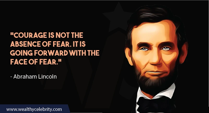 Abraham Lincoln quote about courage and fear