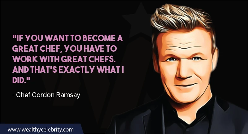 Gordon Ramsay about becoming chef and cooking