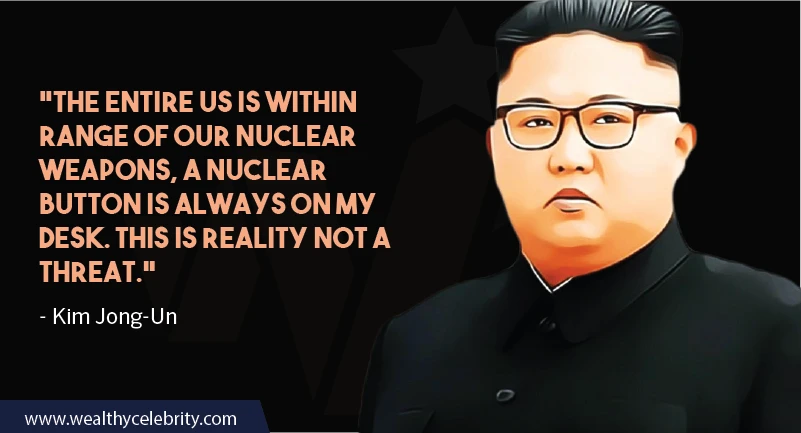 Kim Jong-Un quotes about nuclear war