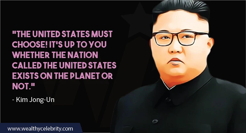 Kim Jong-Un quotes about united states