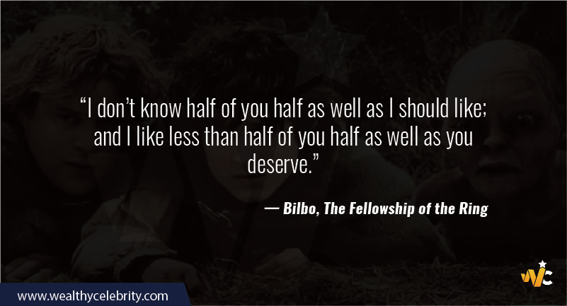 Lord of the Ring quote - Bilbo, The fellowship of the Ring