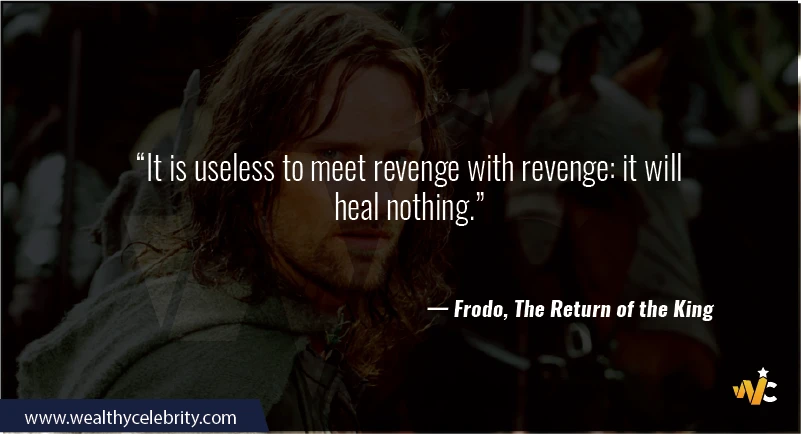 Lord of the Ring quote about revenge- Frodo, The Return of the King