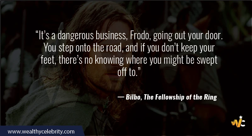 Lord of the Ring quotes - Bilbo, the fellowship of the ring
