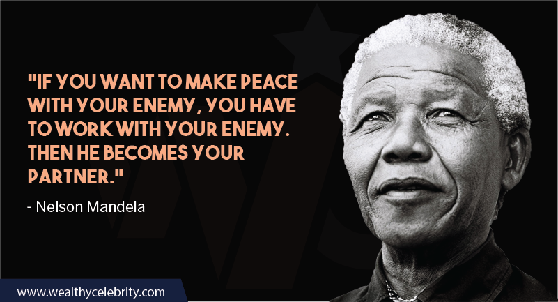Nelson Mandela Quotes about Leadership and peace