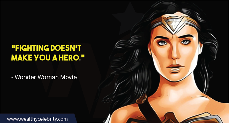 Wonder Woman Movie Quotes about peace and fighting