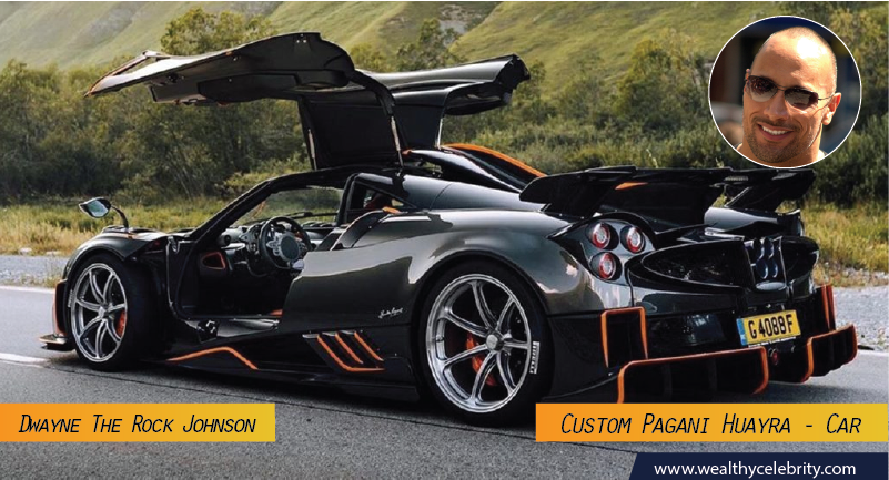 Dwayne The Rock Johnson - Expensive Cars - Custom Pagani Huyara