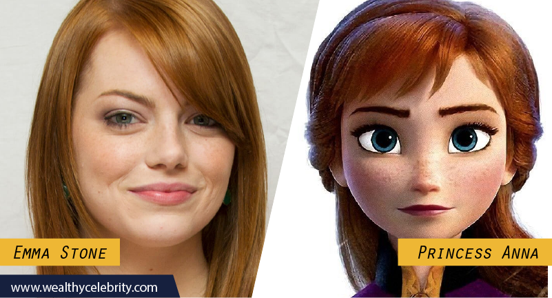 Emma Stone Disney Look Alike Princess Anna