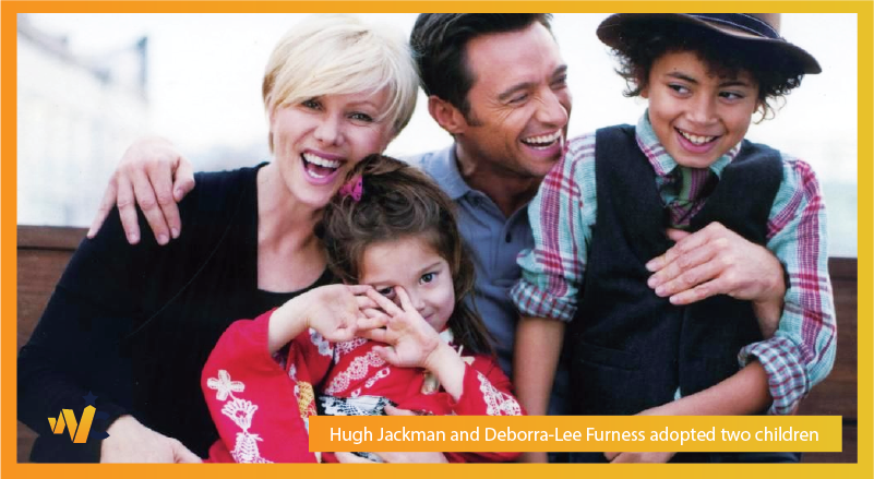 Hugh Jackman and Deborra-Lee adopted two children