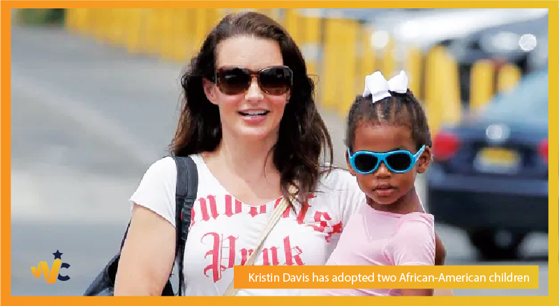 Kristin Davis adopted two African-American children