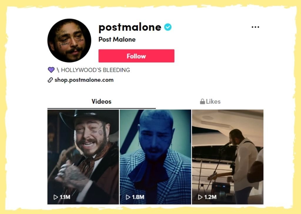 Post Malone on TikTok