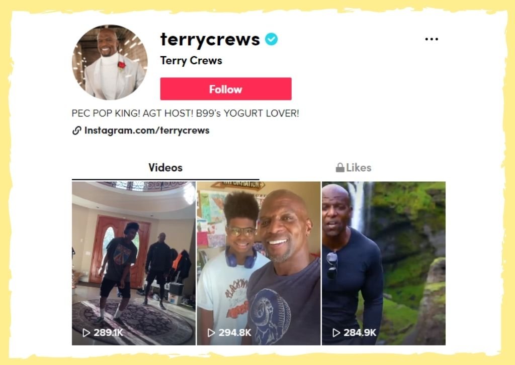 Terry Crews on TikTok