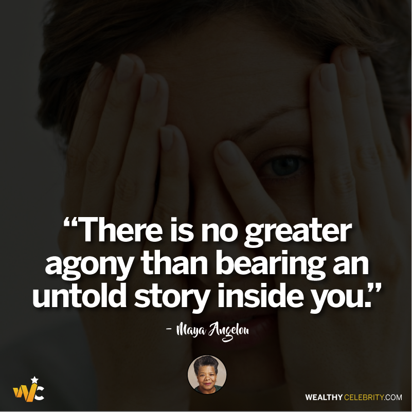 Maya Angelou quotes about being introvert and inside