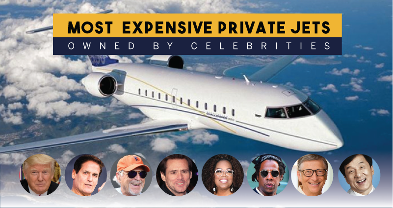 Most Expensive Private Jets owned by celebrities