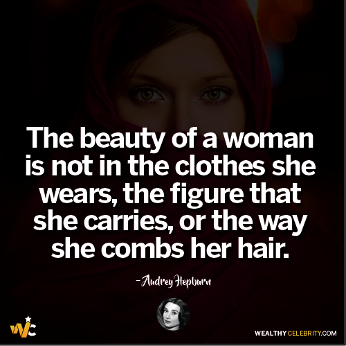 Audrey Hepburn quotes about women beauty