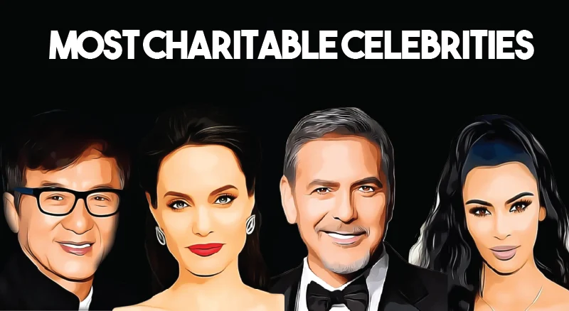 Top 10 most charitable celebrities