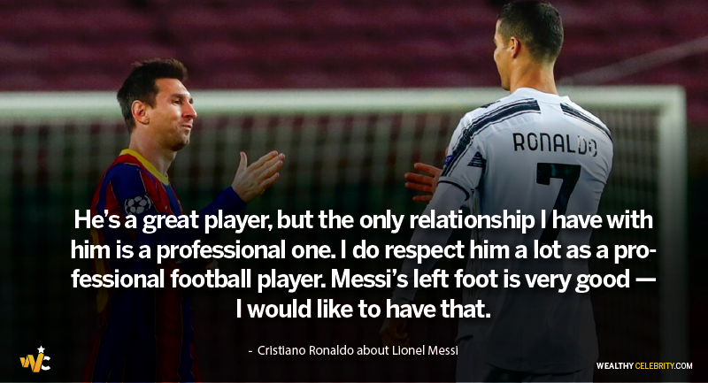 Cristiano Ronaldo about Lionel Messi
