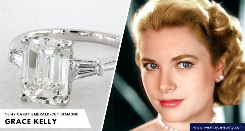 Grace Kelly 10.47 carat emerald-cut diamond Engagement Ring - $4.06 Million