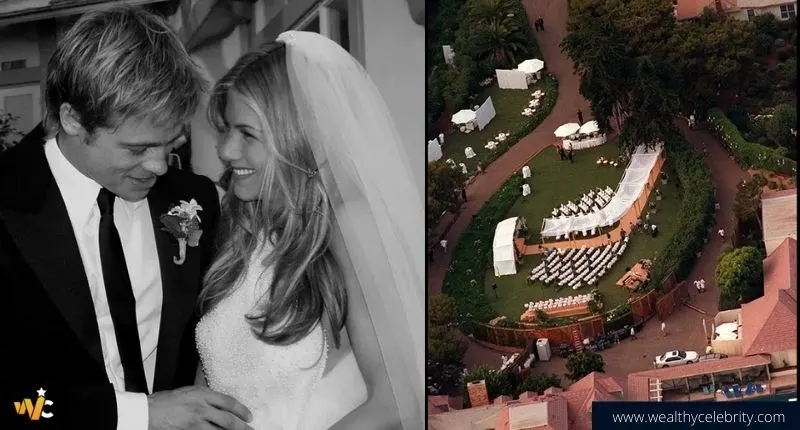 Jennifer Anniston and Brad Pitt wedding