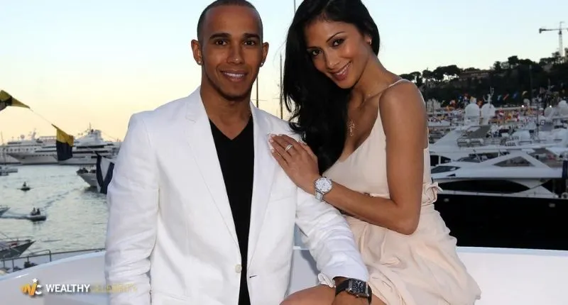 Lewis Hamilton with Wife