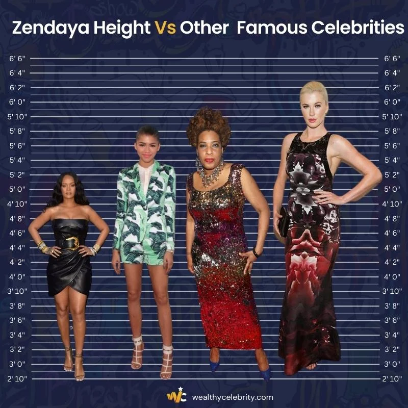 Zendaya Height Comparision