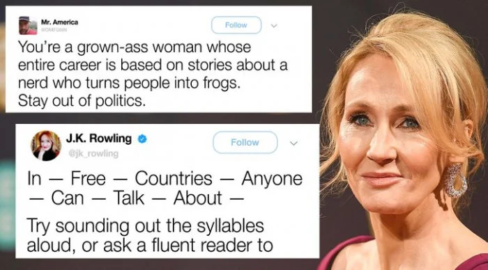 JK Rowling Savage Reply to Hater