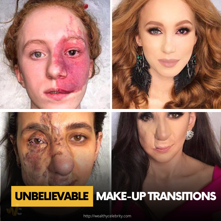 Top 25 Unbelievable Make-Up Transitions That Prove “Every Woman Can Be A Celebrity”