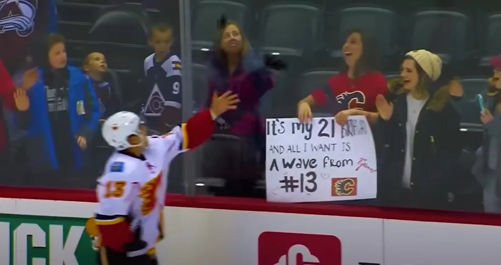 When One Of The Well-Known NFL PLayer Gave His Fan A Puck On Her Birthday 