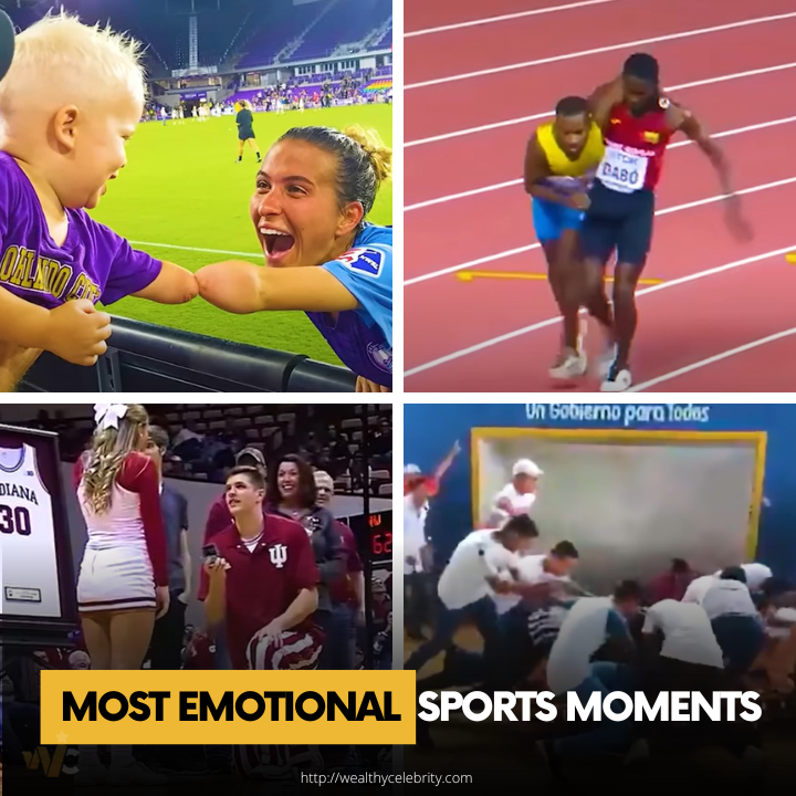 25 Most Beautiful and Emotional Celebrities Sports Moments Of All Time!