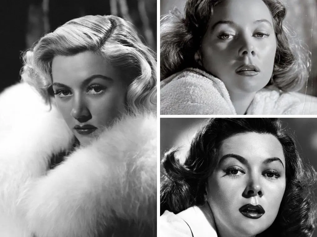 Pictures of Gloria Grahame from different photoshoots