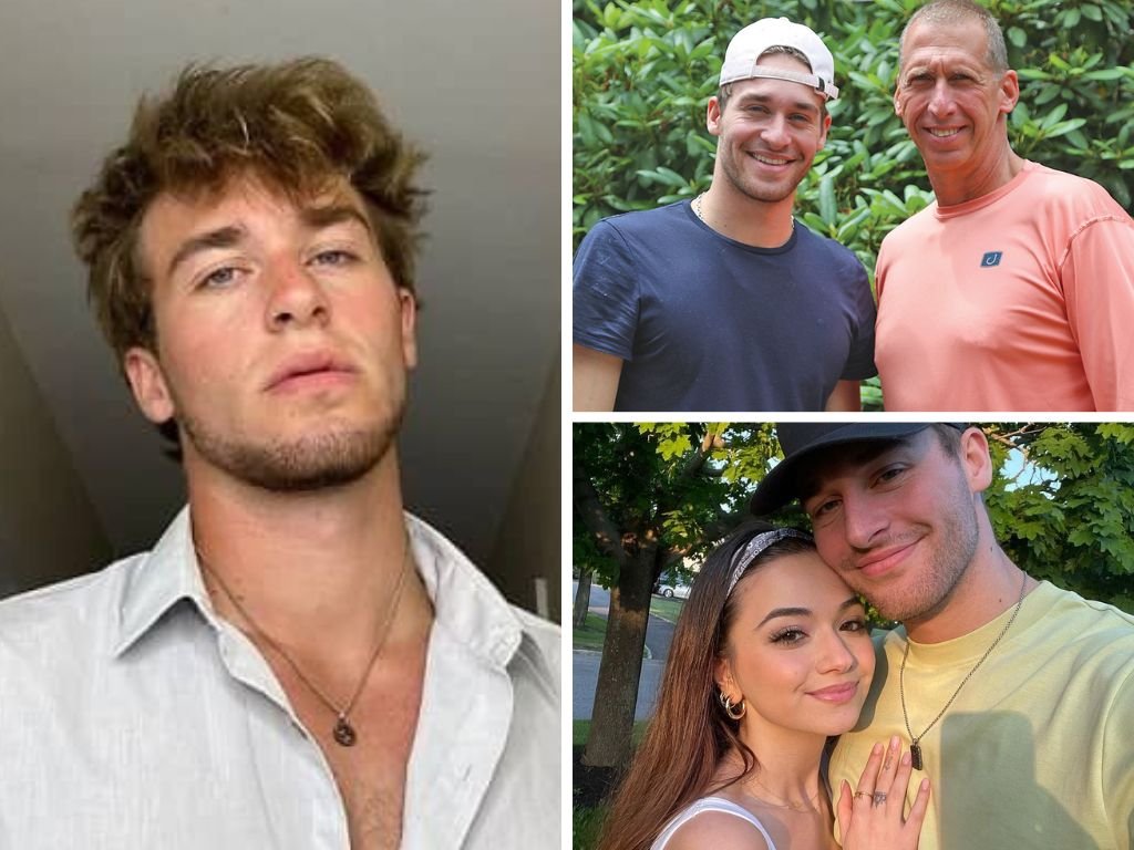 Pictures of Joe Mele with his father and girlfriend